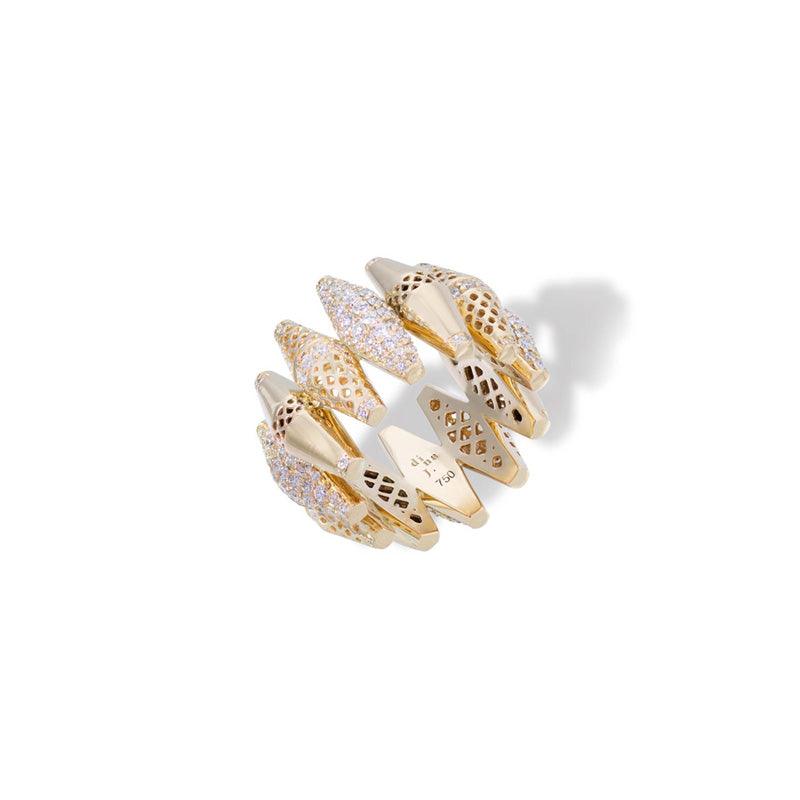 J diamond in hot sale yellow gold