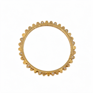 Heritage Yellow Gold Diamond Bangle