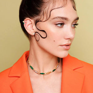 Diamond Hayat Single Earring Model