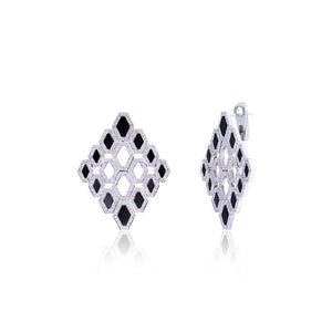 Onyx Diamond Happiness Dame Earrings