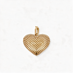 Amour Structure Yellow Gold Charm