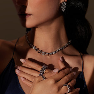 Diamond Heritage Pyramid Stud Band Ring