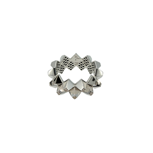 Heritage White Gold Diamond Geometric Ring
