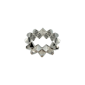 Heritage White Gold Diamond Geometric Ring
