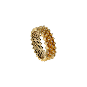 Heritage Yellow Gold Diamond Pyramid Ring