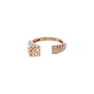 Leya Rose Gold Diamond Band Ring