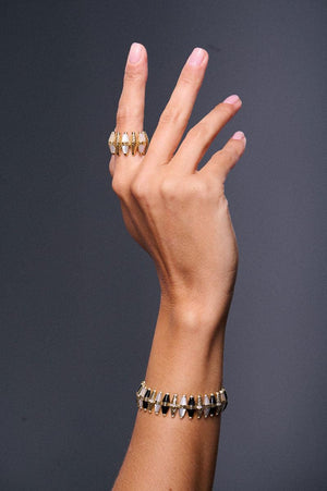 Mother of Pearl Happiness Bullet Ring Model