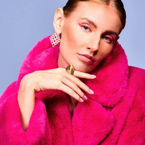 Happiness Dame Earrings Model