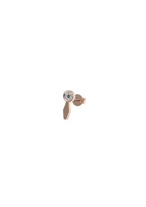 Hayat Single Blue Sapphire Stud Earring