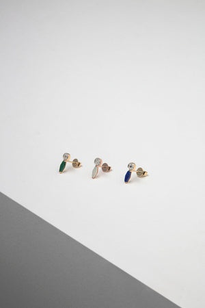 Hayat Single Blue Sapphire Stud Earring