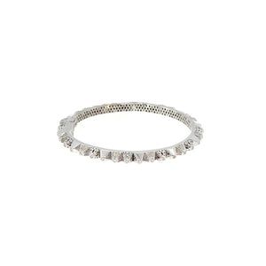 Diamond Heritage Geometric Studded Bangle