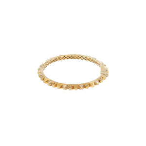 Diamond Heritage Geometric Studded Bangle