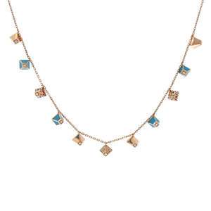 Diamond Heritage Turquoise Charm Choker