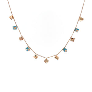 Diamond Heritage Turquoise Charm Choker