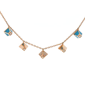 Diamond Heritage Turquoise Charm Choker