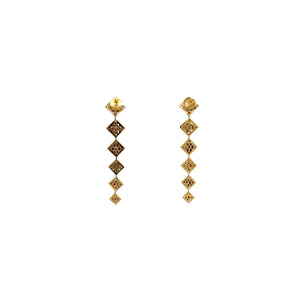 Diamond Heritage Geometric Drop Earrings