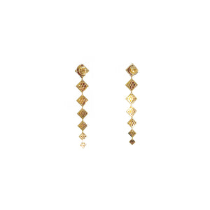 Diamond Heritage Lapis Drop Earrings