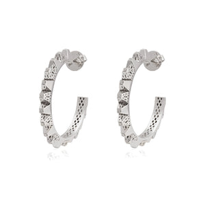 Heritage Diamond Hoops