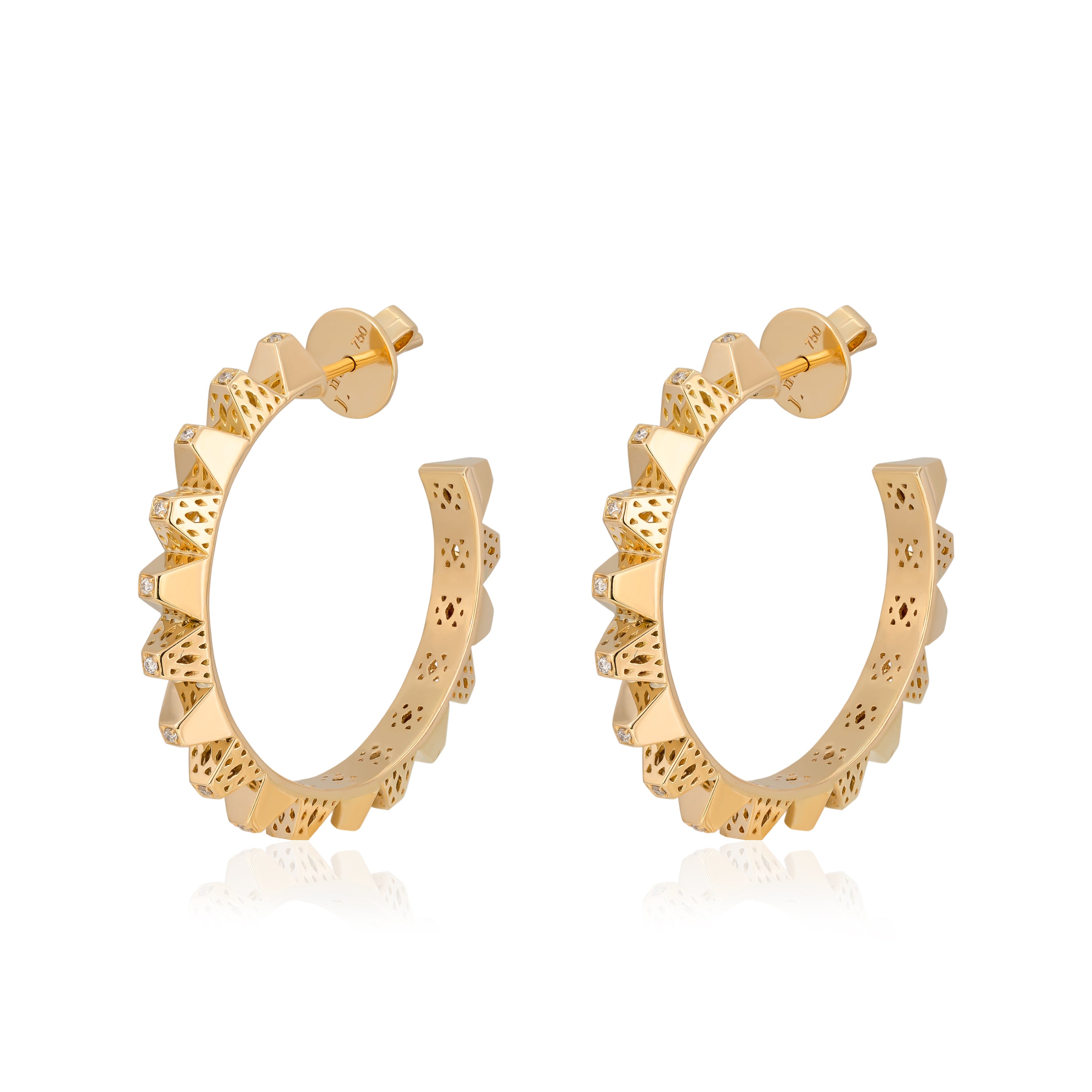 Dina J - Heritage Diamond Hoops