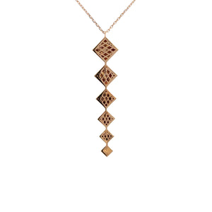 Diamond Heritage Pyramid Drop Pendant