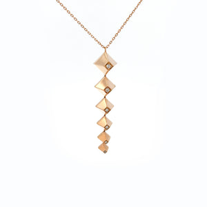 Diamond Heritage Pyramid Drop Pendant