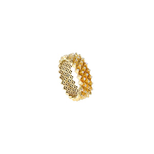Diamond Heritage Triple Row Ring