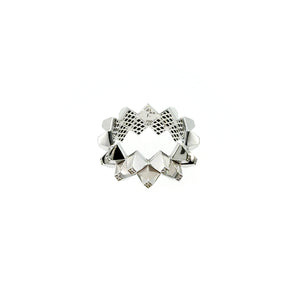 Diamond Heritage Pyramid Stud Band Ring