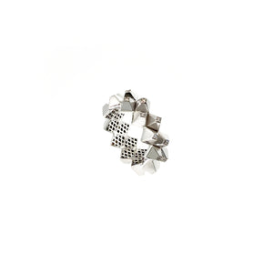 Diamond Heritage Pyramid Stud Band Ring