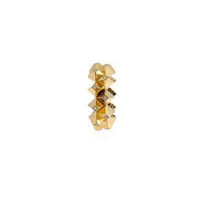 Diamond Heritage Pyramid Stud Band Ring