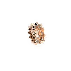 Diamond Heritage Pyramid Stud Band Ring