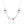 Mother of Pearl and Red Coral Diamond Happiness Necklace