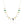 Mother of Pearl, Onyx and Malachite Diamond Happiness Necklace