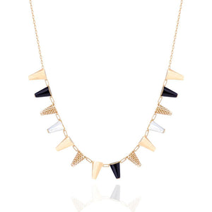Onyx and Mother of Pearl Happiness Necklace
