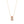 Rose Quartz and Red Coral  Diamond Happiness Valentine Pendant
