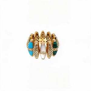 Happiness Multi-Stone Diamond Bullet Ring