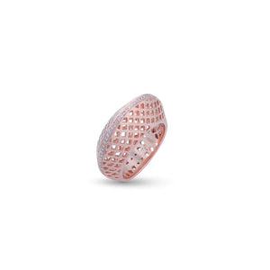 Rose Gold Diamond Mona Small Dome Ring