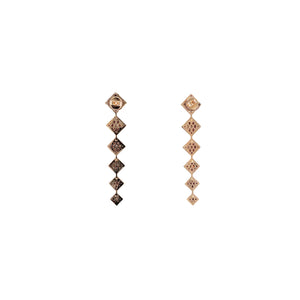 Diamond Heritage Rose Gold Drop Earrings